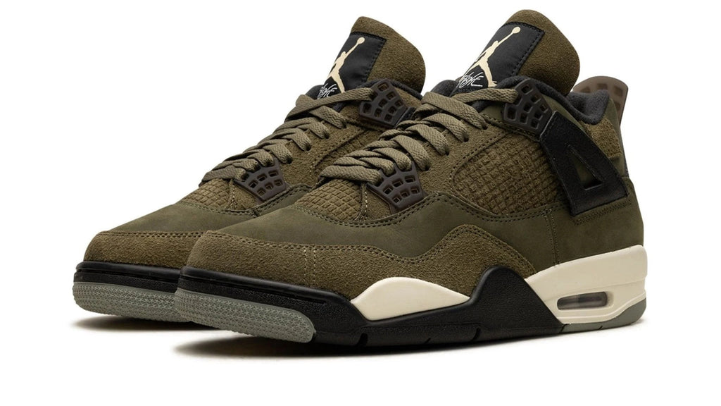 Air Jordan 4 Craft Medium Olive | Premium Nubuck & Suede Retro