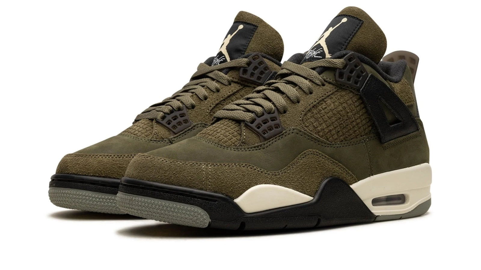Air Jordan 4 Craft Medium Olive | Premium Nubuck & Suede Retro