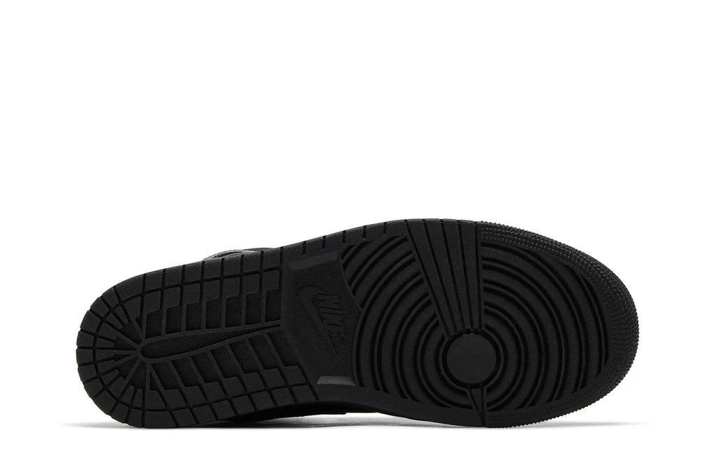 Jordan 1 Mid Triple Black 2022 - Classic All-Black Leather Sneaker