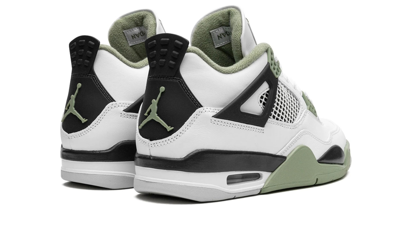 Women's Air Jordan 4 Retro "Seafoam Oil Green" - Classic Sneaker with Minty Accents