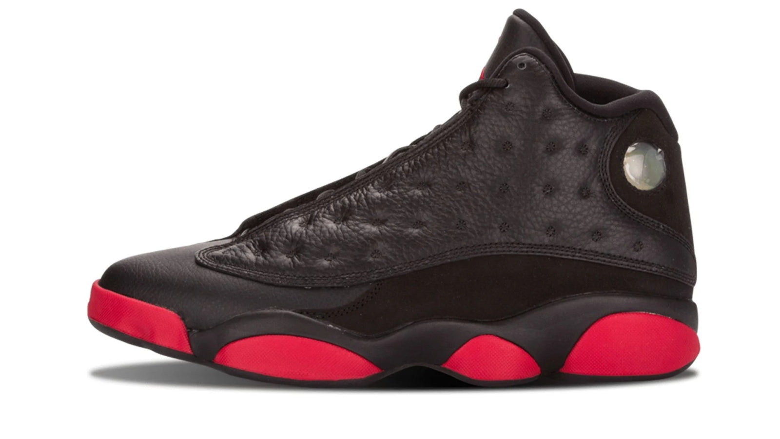 Air Jordan 13 Retro Dirty Bred - Black and Gym Red Sneakers