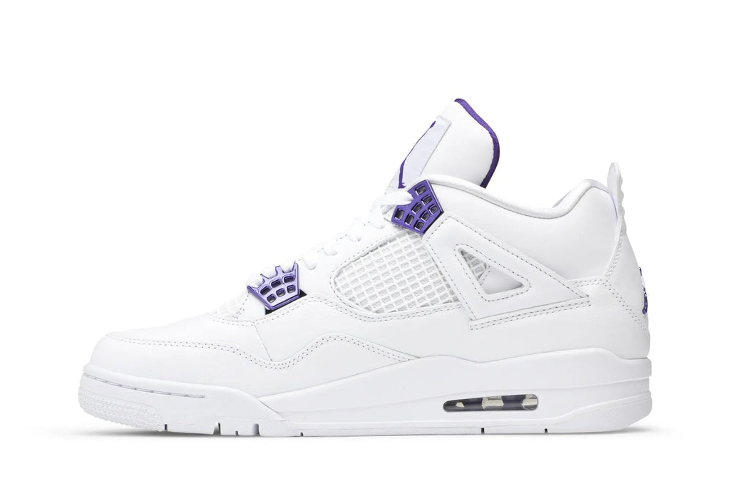 Air Jordan 4 Retro 'Metallic Court Purple' - Classic Basketball Sneaker