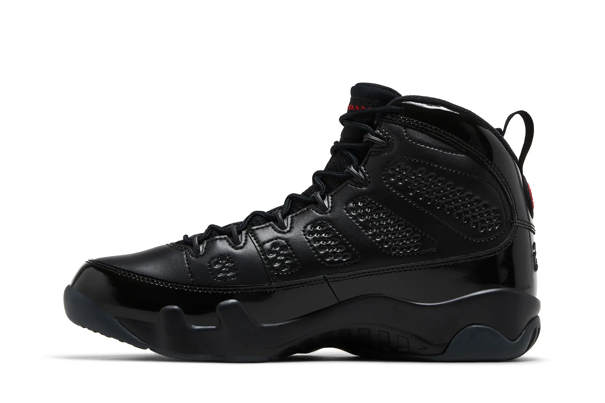 Jordan 9 Retro 'Bred' Black University Red High-Top Sneaker