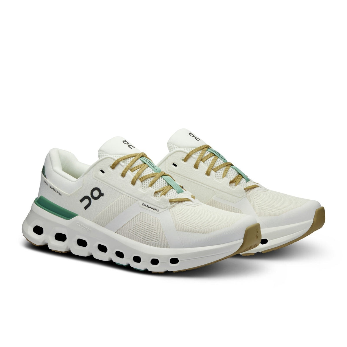 On Mens Cloudrunner 2- White/Green (3ME10144433)