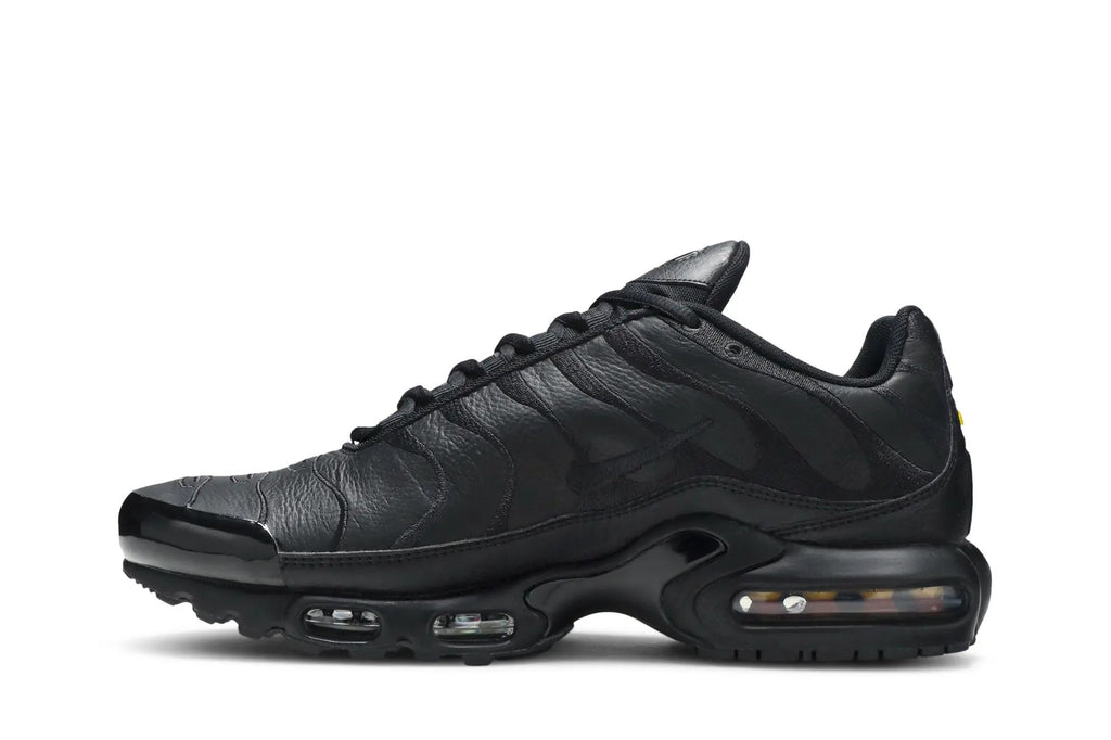 Nike Air Max Plus TN Triple Black - Premium Leather Sneaker with Max Air Cushioning