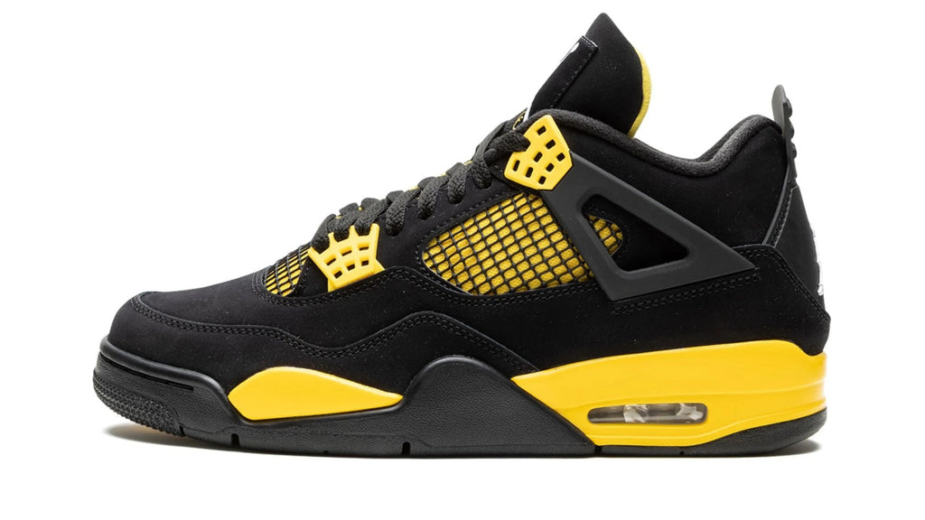 Air Jordan 4 Retro Thunder 2023 - Black & Tour Yellow Basketball Shoe