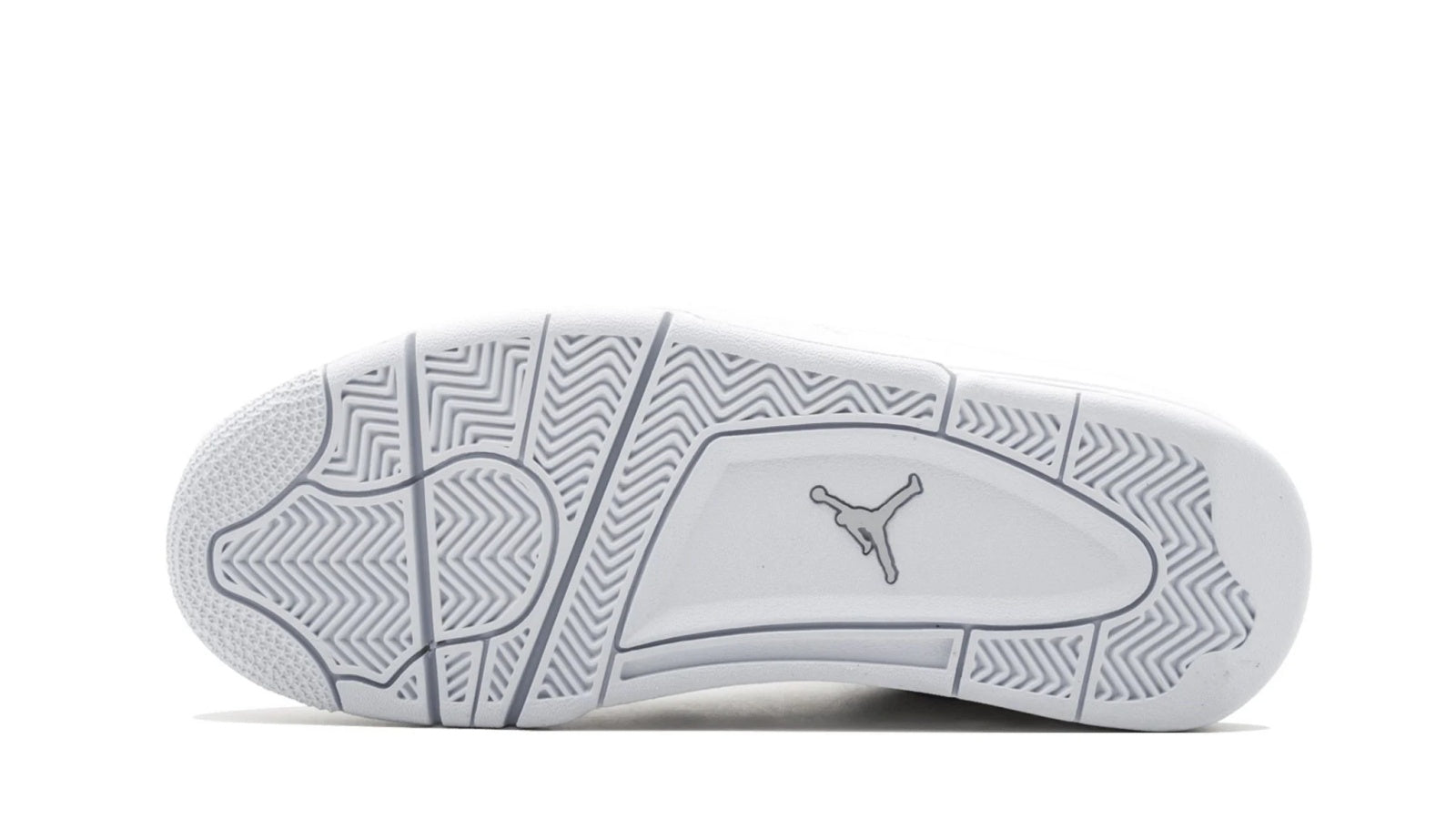 Air Jordan 4 Retro Pure Money White Leather Sneakers