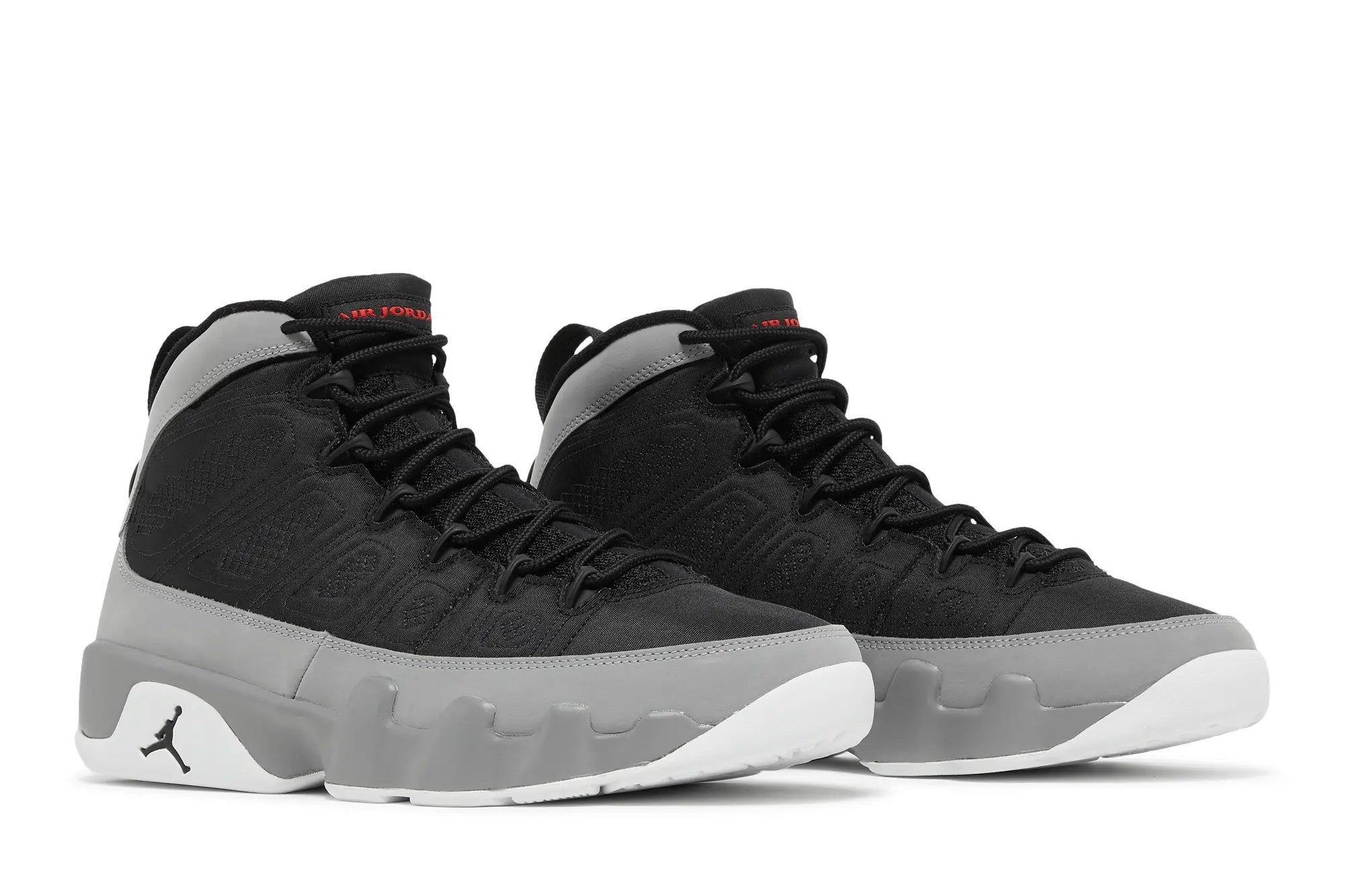 Air Jordan 9 Retro Particle Grey - Classic Basketball Style with Red Accents