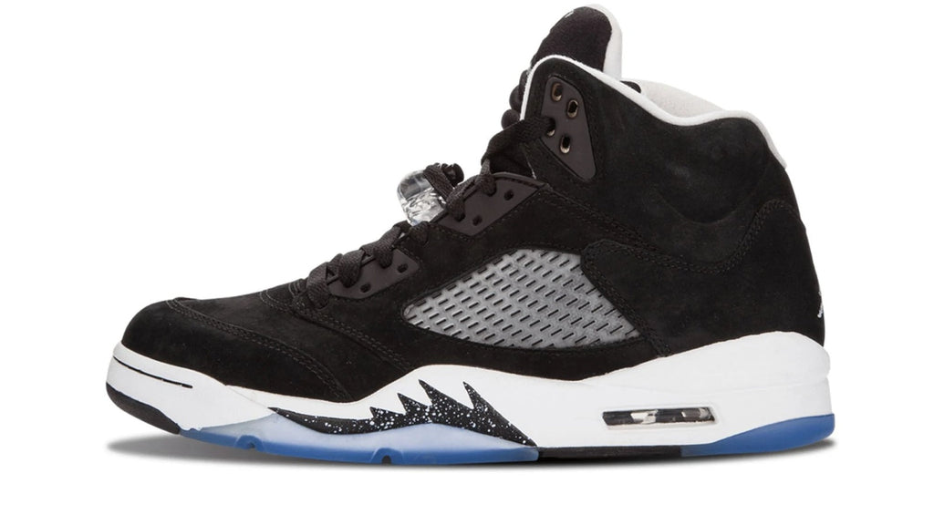 Air Jordan 5 Retro "Oreo" - Black Nubuck with White Shark Teeth