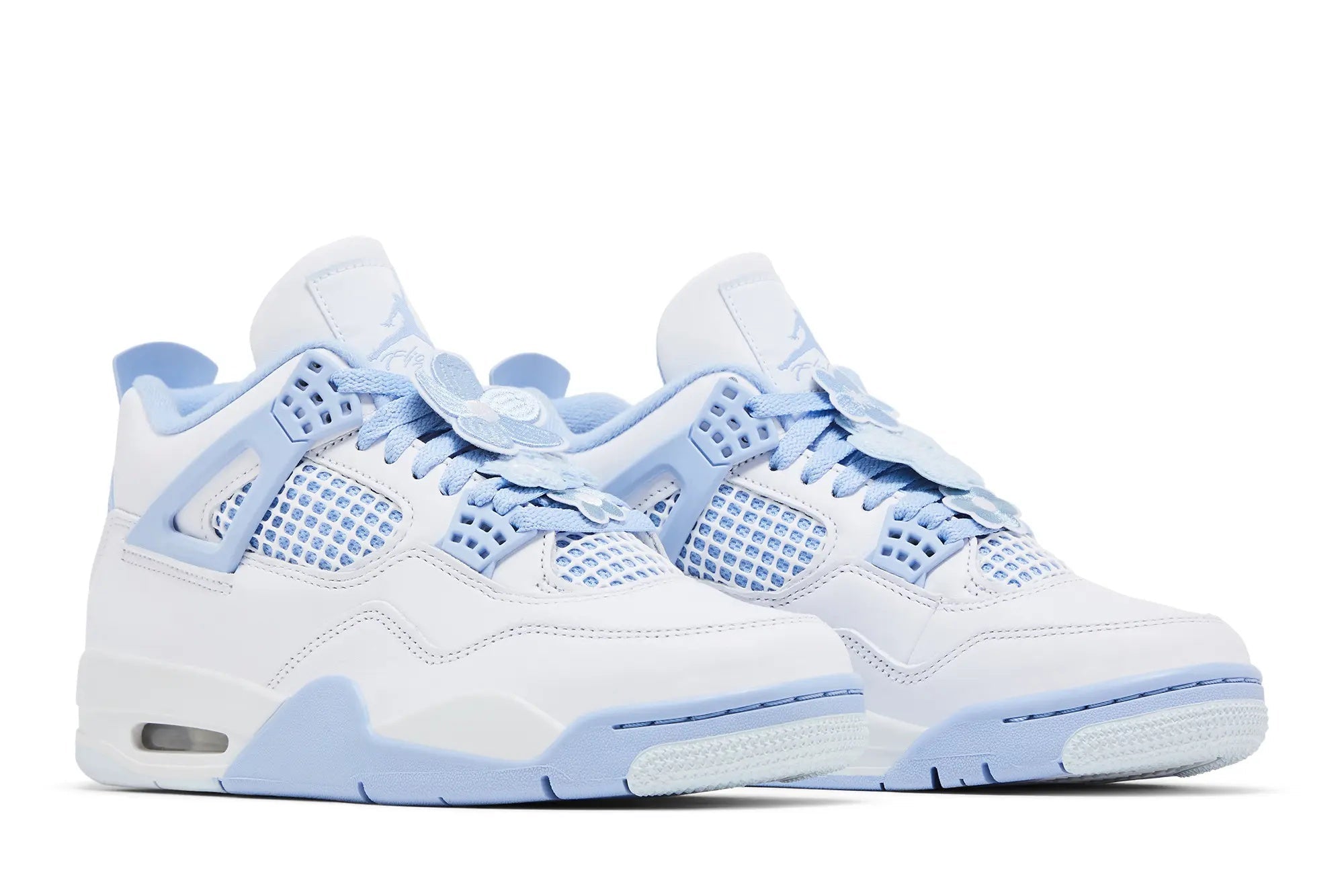 Women's Jordan 4 Retro 'Forget Me Not' - White Aluminum Blue Tint