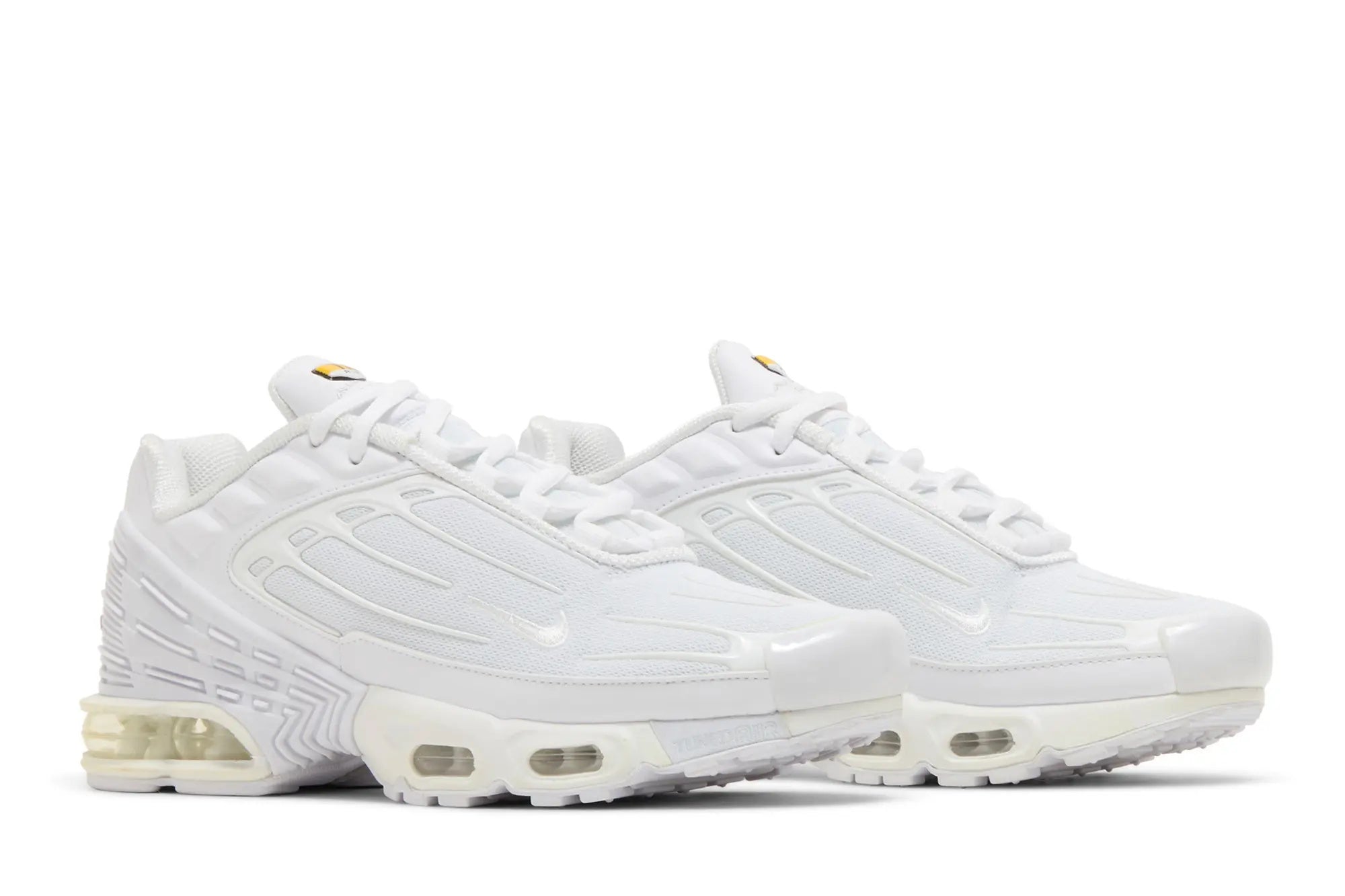 Air Max Plus 3 Triple White - Classic Retro Runner with Max Air Cushioning