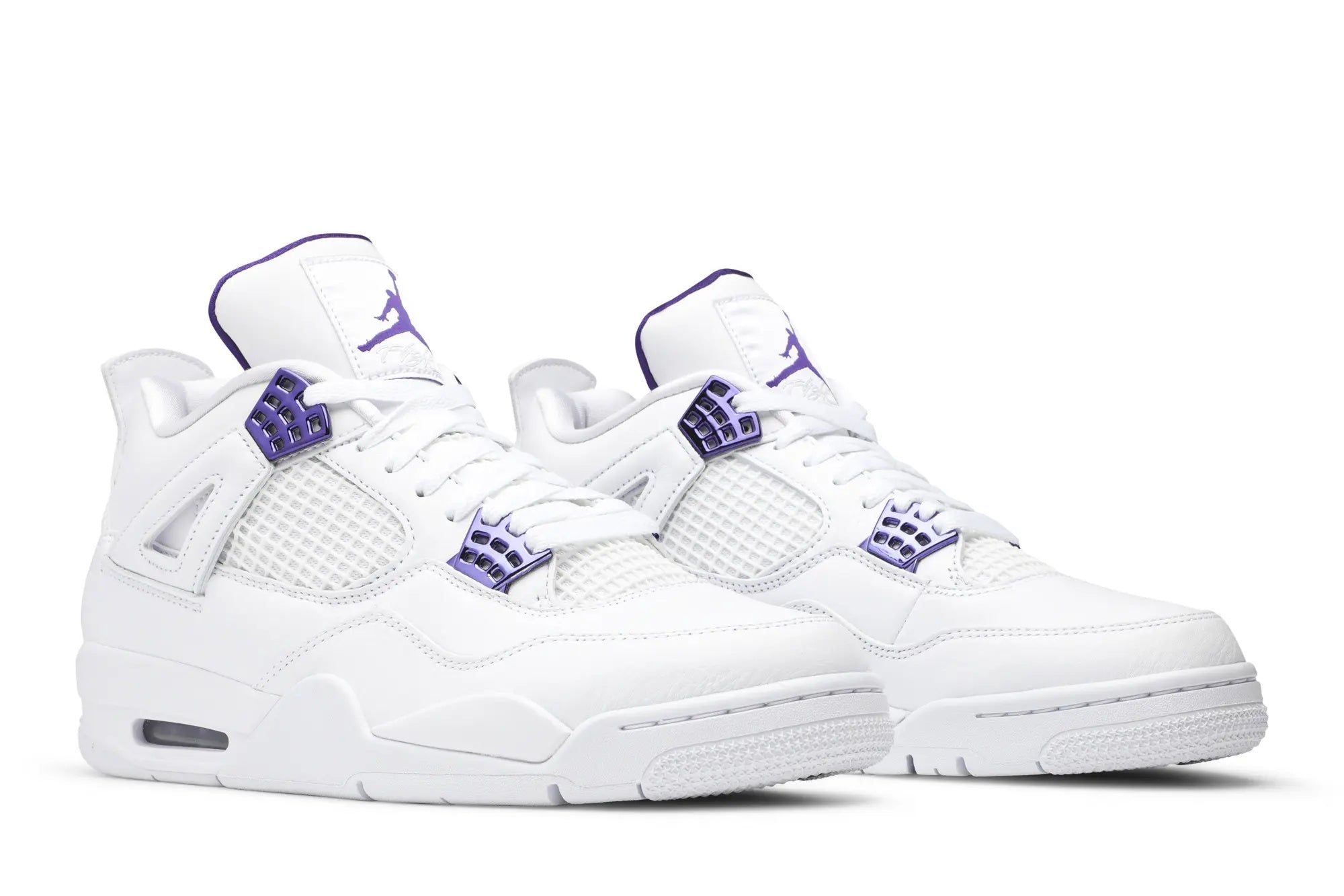 Air Jordan 4 Retro 'Metallic Court Purple' - Classic Basketball Sneaker