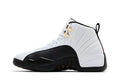 Jordan 12 Retro 'Taxi' 2025 - White/Black/Gold Leather Sneaker