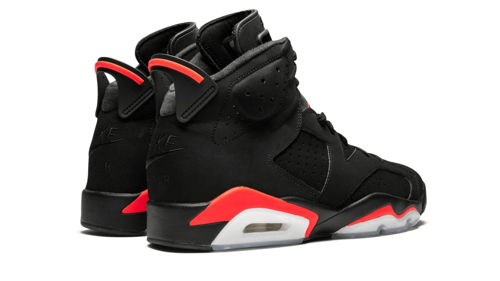 Air Jordan 6 Retro Black Infrared 2019 - Remastered Classic with Nike Air Heel