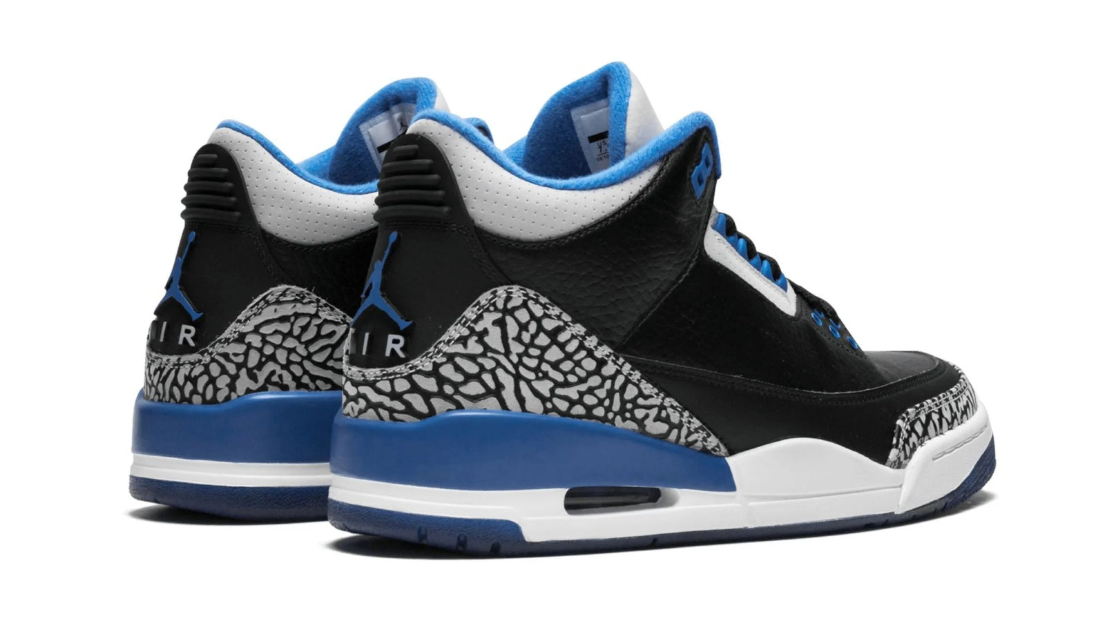 Air Jordan 3 Retro Sport Blue - Iconic Bred Design with Premium Blue Accents