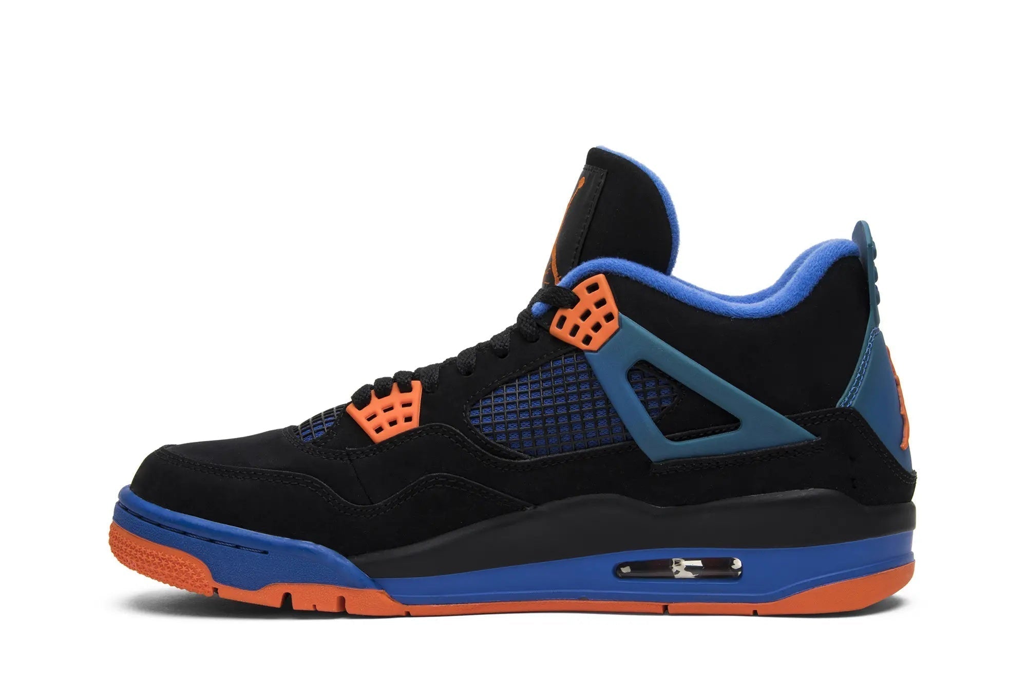 Jordan 4 Retro 'Cavs' Black Safety Orange Game Royal 308497-027