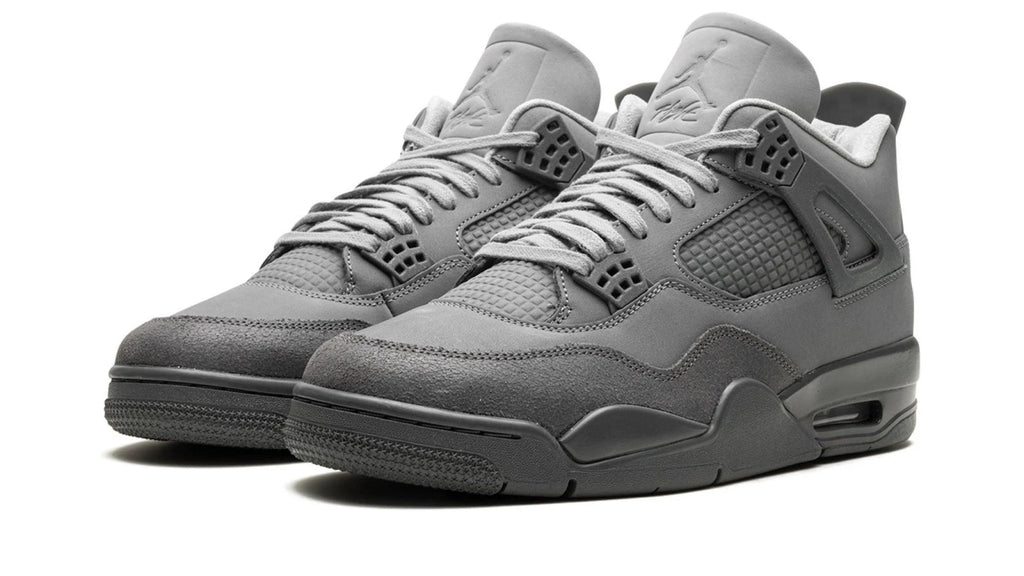 Air Jordan 4 Retro SE Paris Olympics Wet Cement - Classic Gray Suede & Leather Sneaker