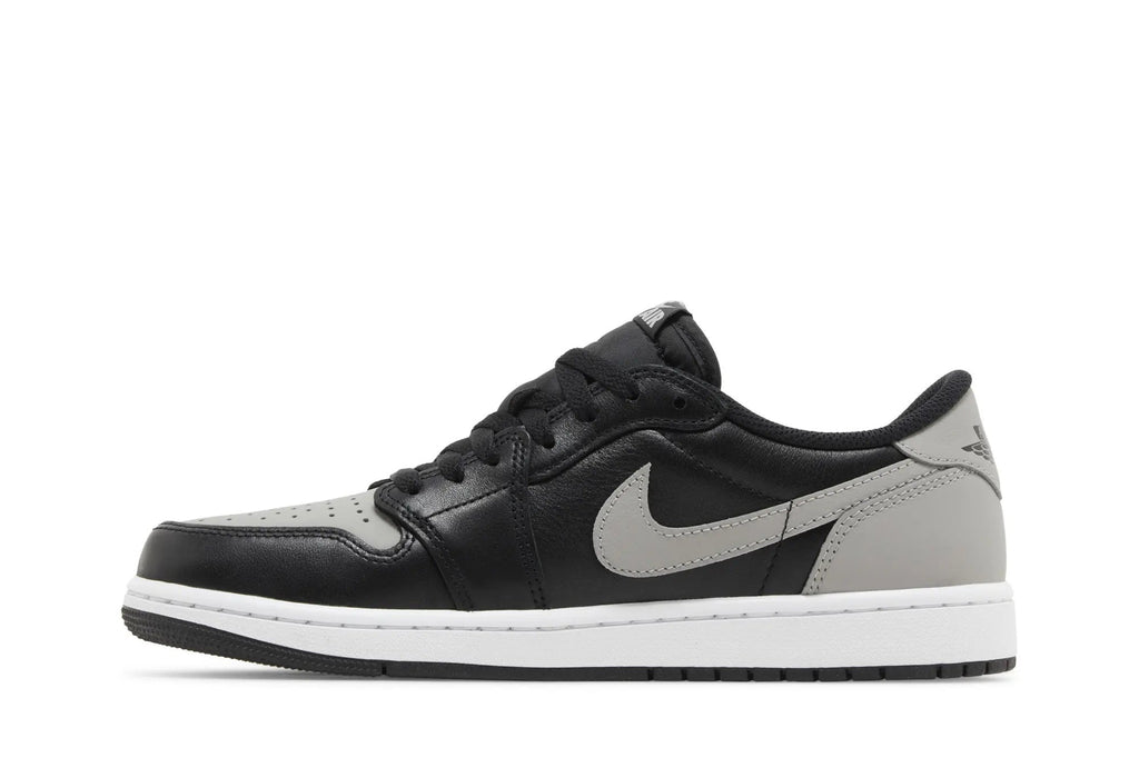 Jordan 1 Retro Low OG 'Shadow' 2024 | Classic Black & Grey Leather Sneaker