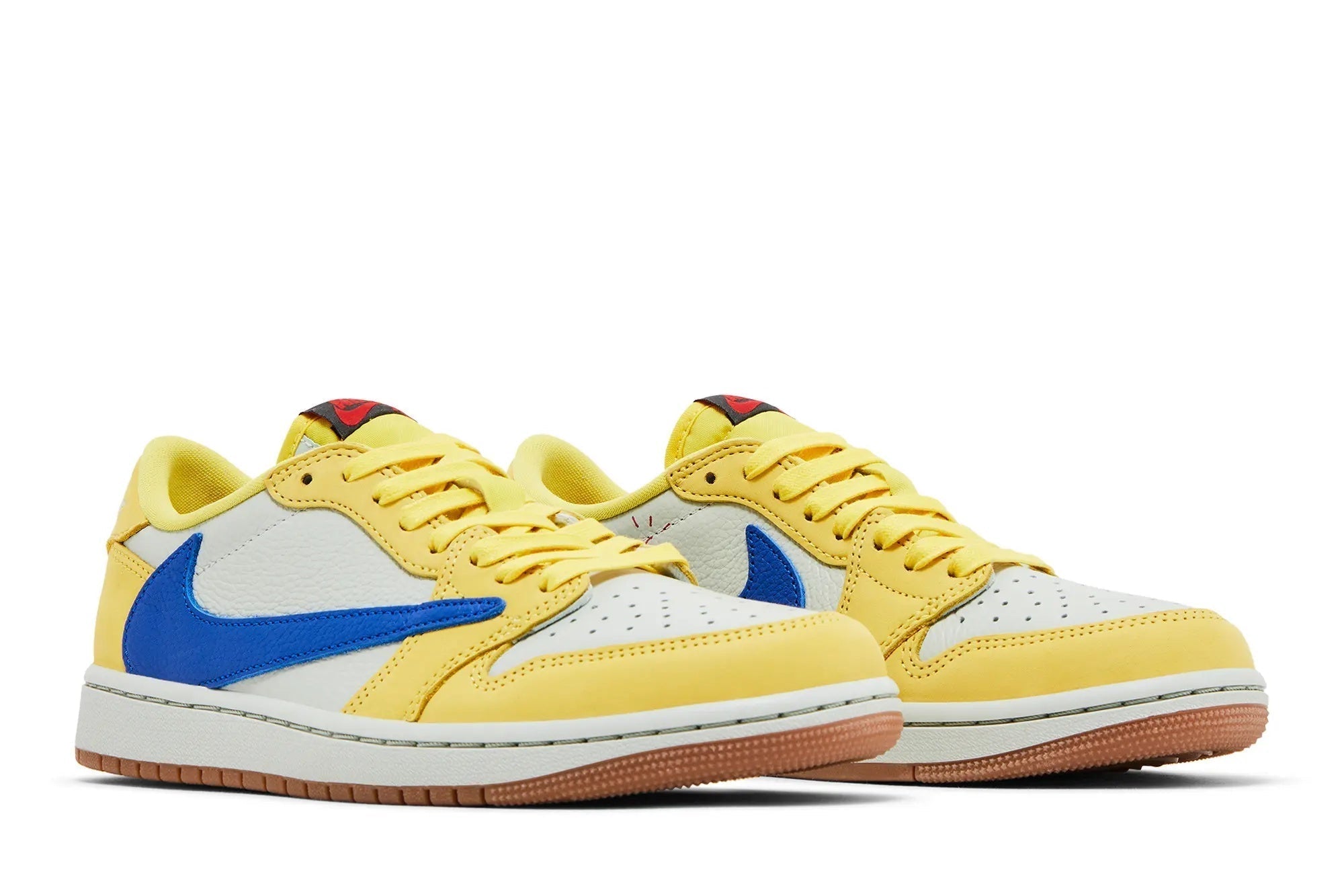 Travis Scott x Women's Jordan 1 Retro Low OG SP 'Canary' - Limited Collaboration Sneaker