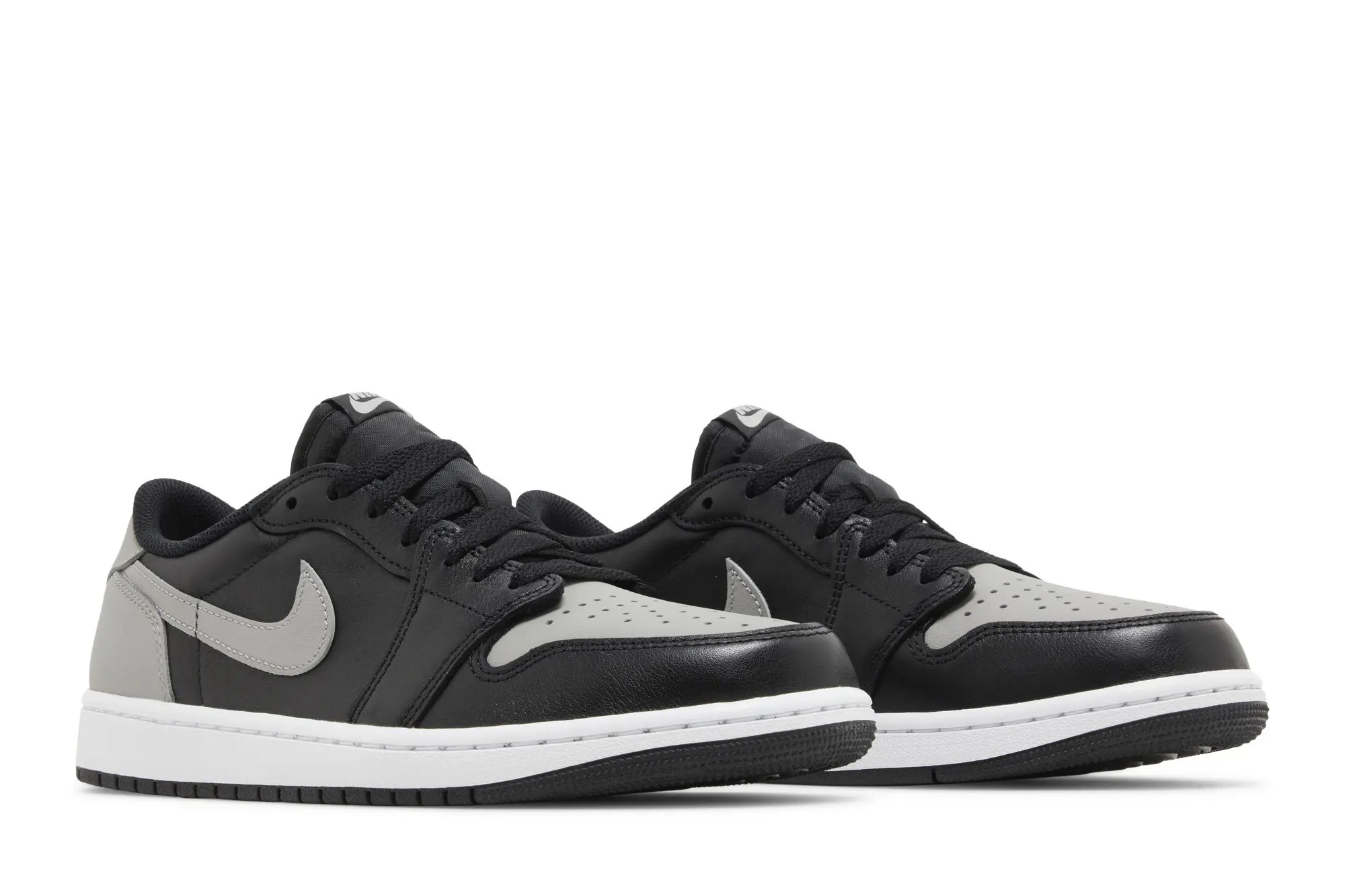 Jordan 1 Retro Low OG 'Shadow' 2024 | Classic Black & Grey Leather Sneaker