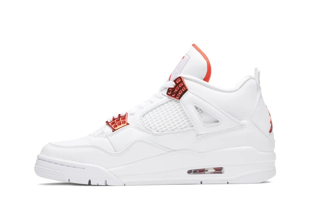 Jordan 4 Retro 'Metallic Orange' - Classic Basketball Sneaker with Metallic Accents