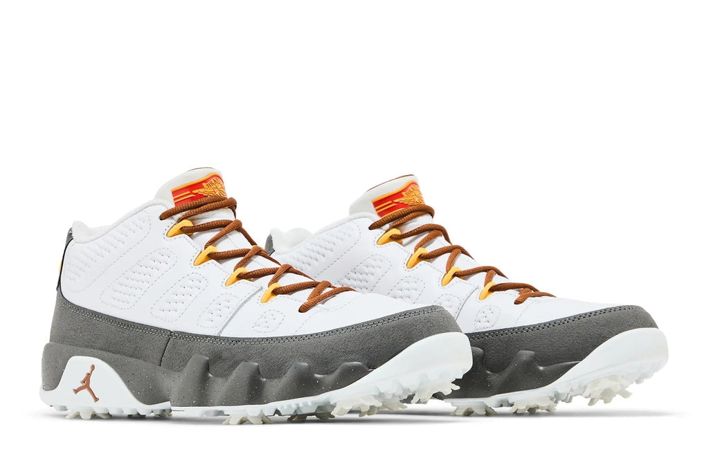 Jordan 9 Low Golf 'US Open' - White/Gold/Grey Colorway