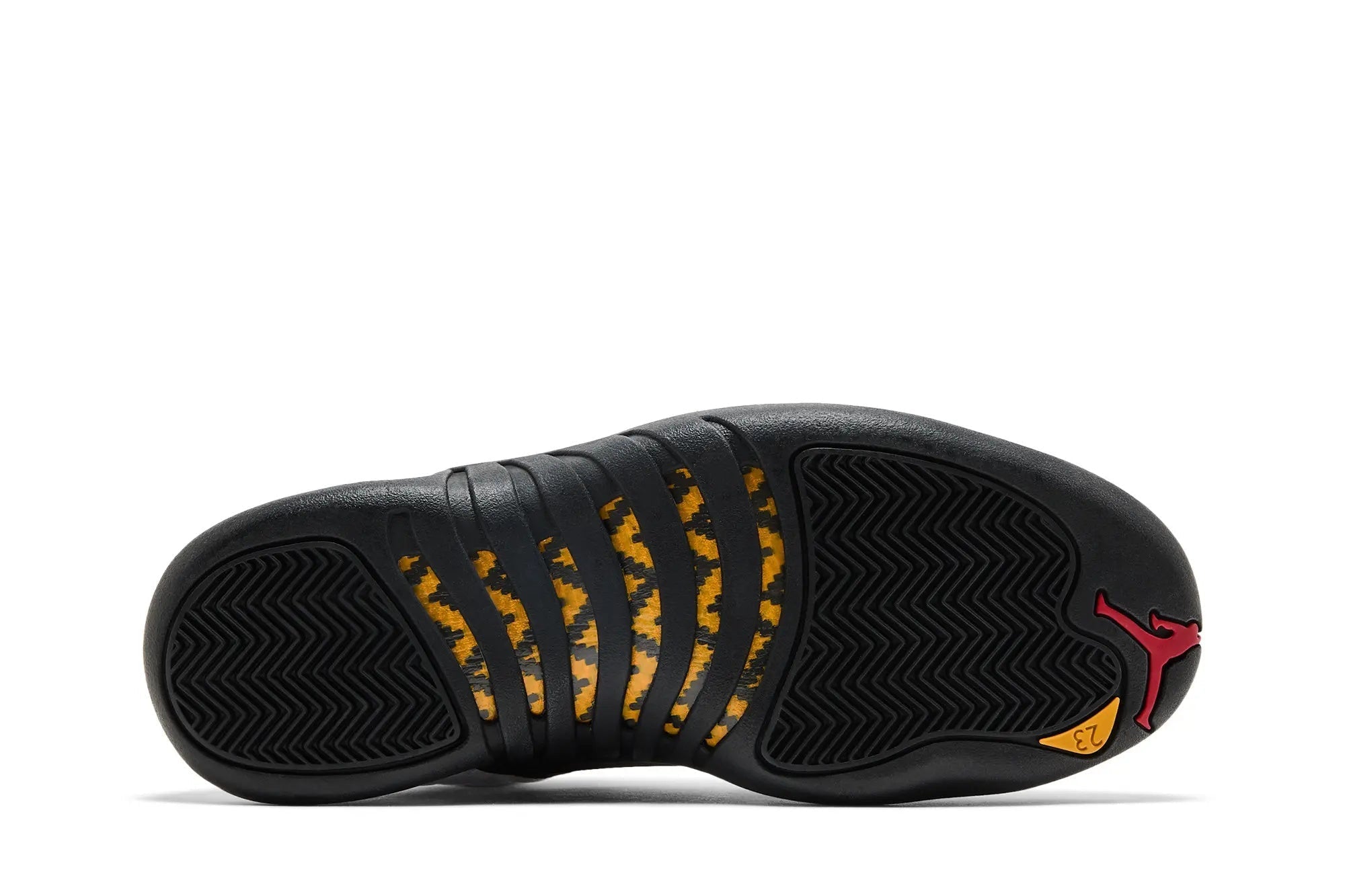 Jordan 12 Retro 'Taxi' 2025 - White/Black/Gold Leather Sneaker