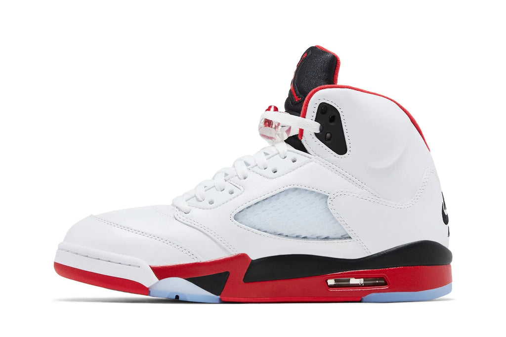Air Jordan 5 Retro 'Fire Red' 2025 - Classic White Leather & Red Foam Midsole