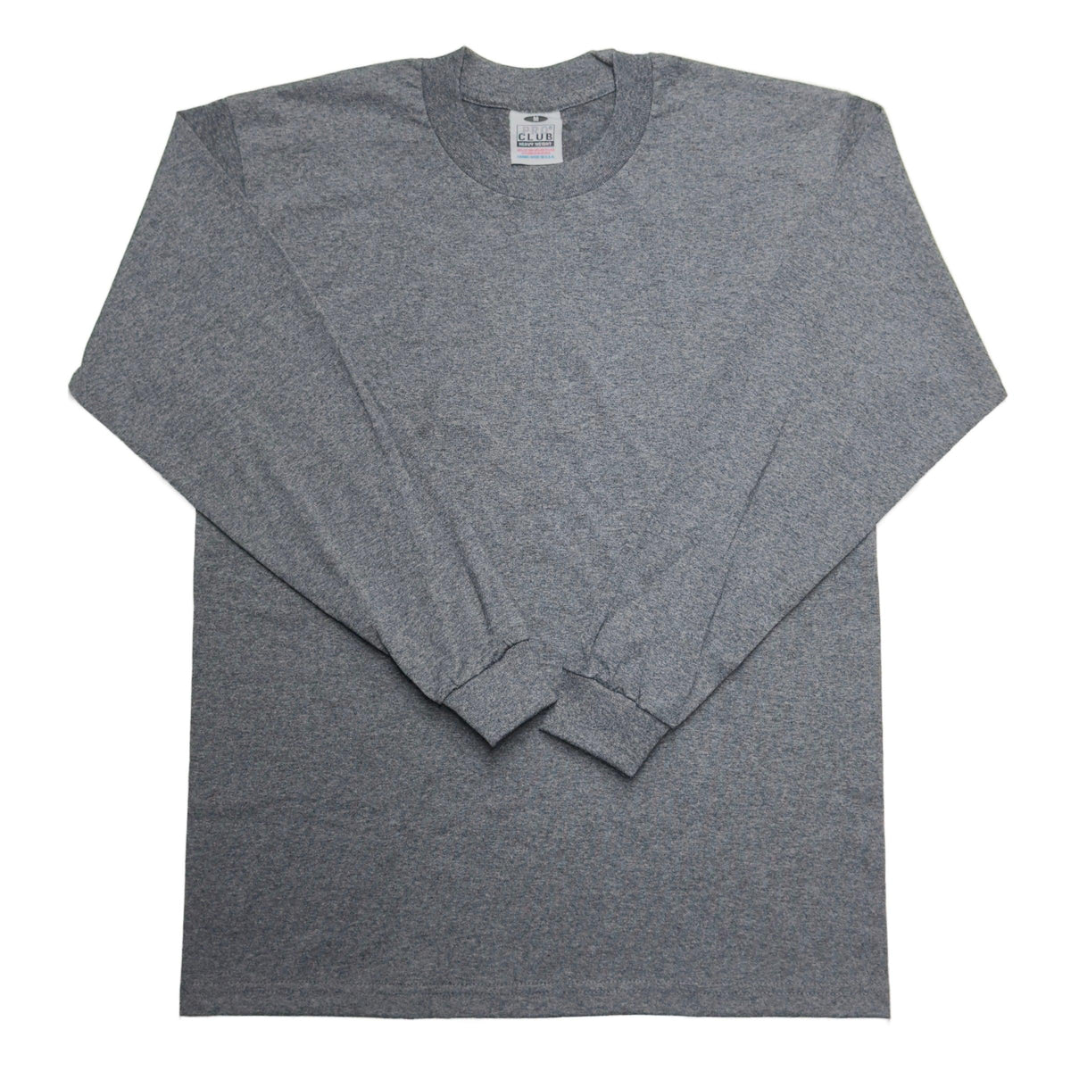 Pro Club Men's Heavyweight Cotton Long Sleeve Crew Neck T-Shirt