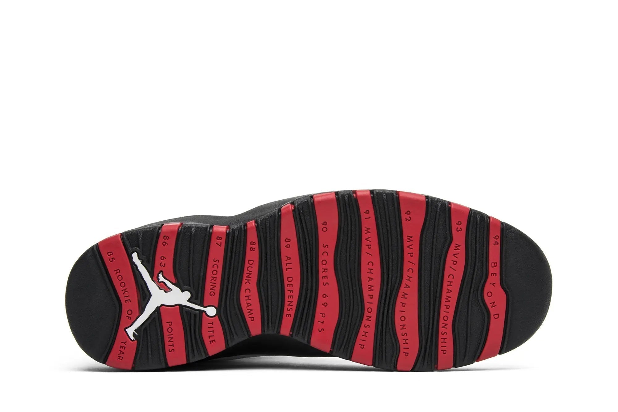 Jordan 10 'Double Nickel' White Varsity Red Black - 55-Point Tribute