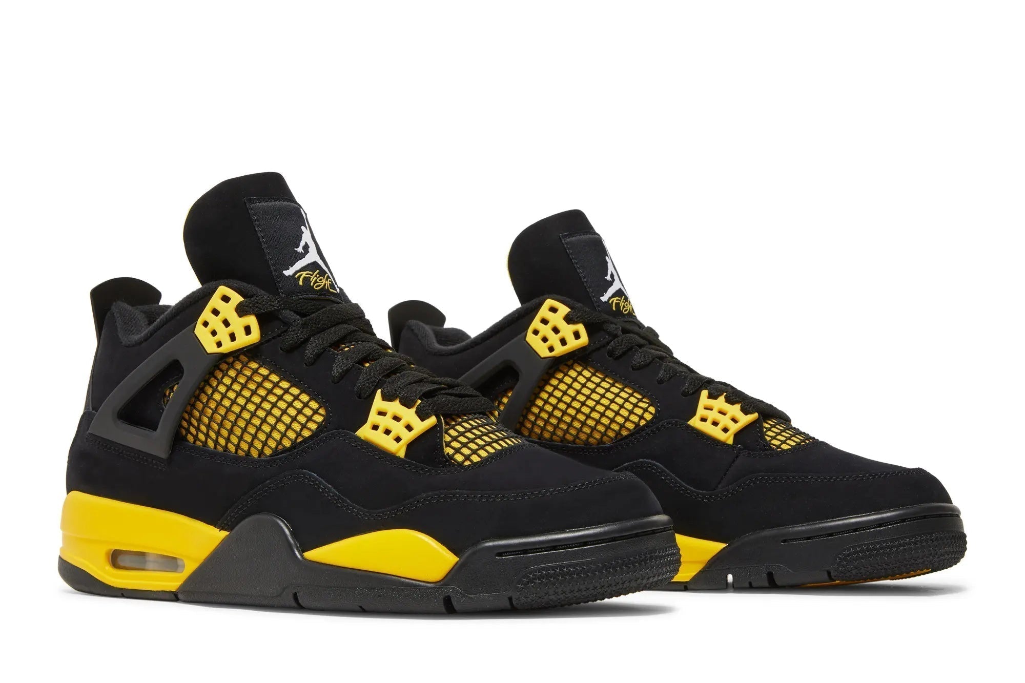 Air Jordan 4 Retro 'Thunder' Black Tour Yellow 2023 Release