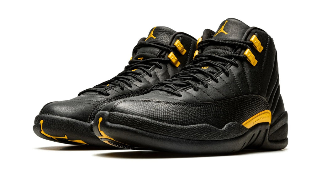 Air Jordan 12 Retro Black Taxi - Classic Signature Sneaker with Zoom Air