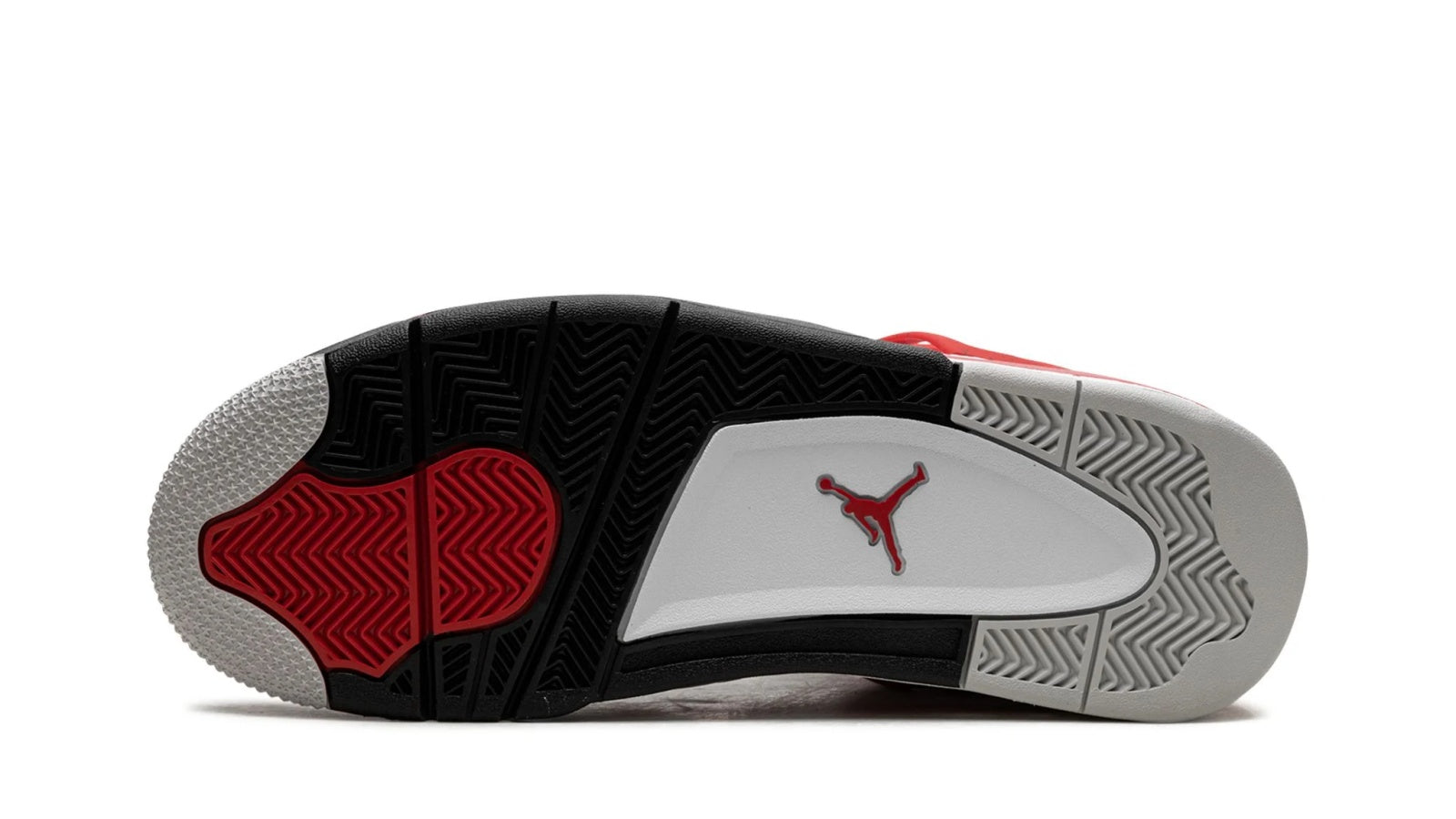 Air Jordan 4 Retro "Red Cement" - Classic Basketball Style with Fire Red Accents