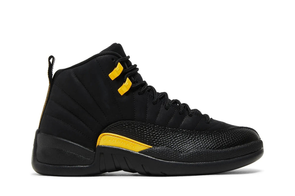 Air Jordan 12 Retro 'Black Taxi' - Classic Basketball Sneaker with Iconic Yellow Accents