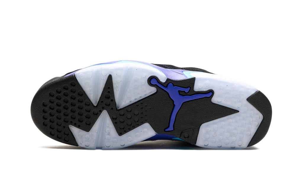 Air Jordan 6 "Aqua" - Black Nubuck with Bright Concord & Teal Accents