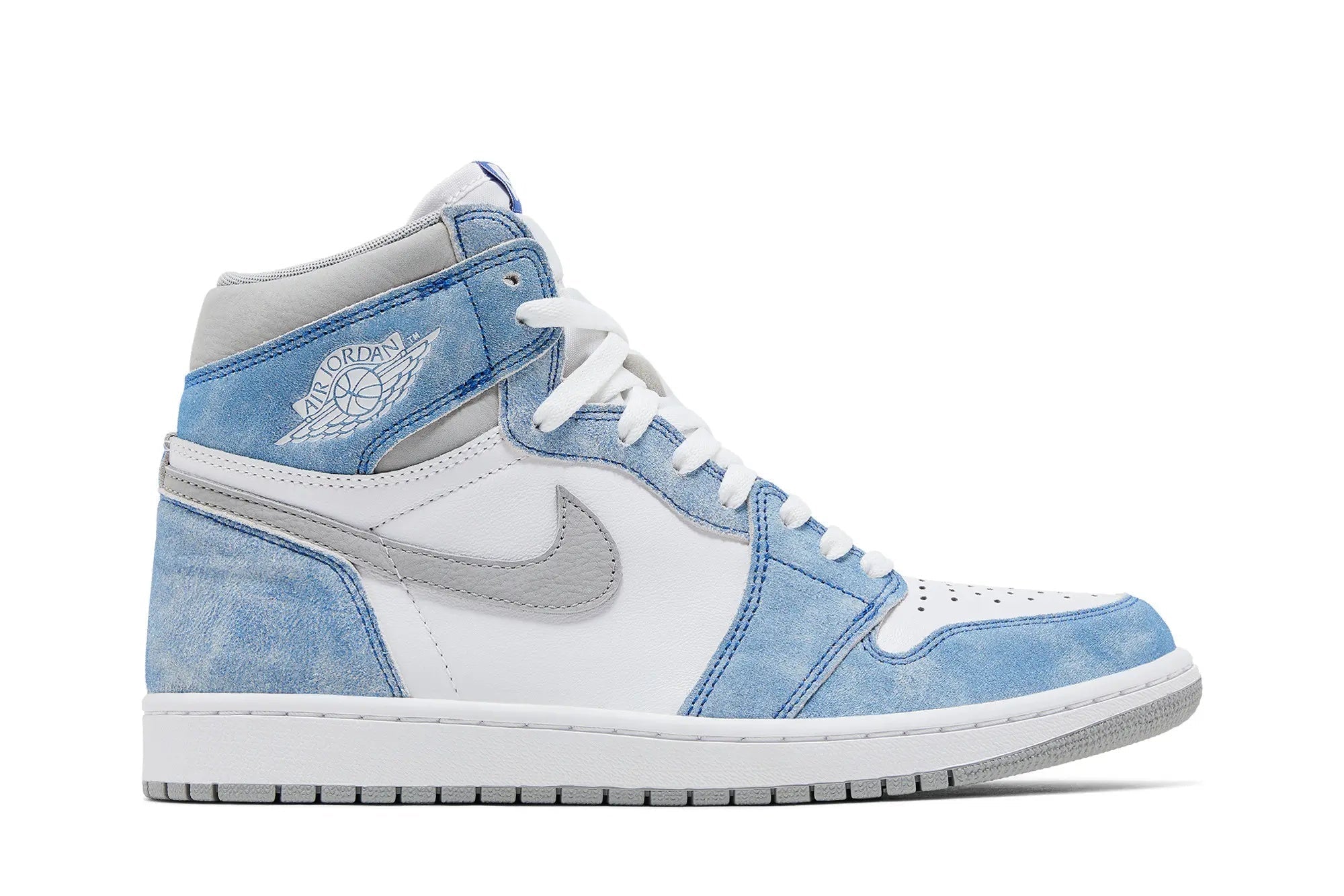 Jordan 1 Retro High OG Hyper Royal - Classic Basketball Sneaker with Faded Suede
