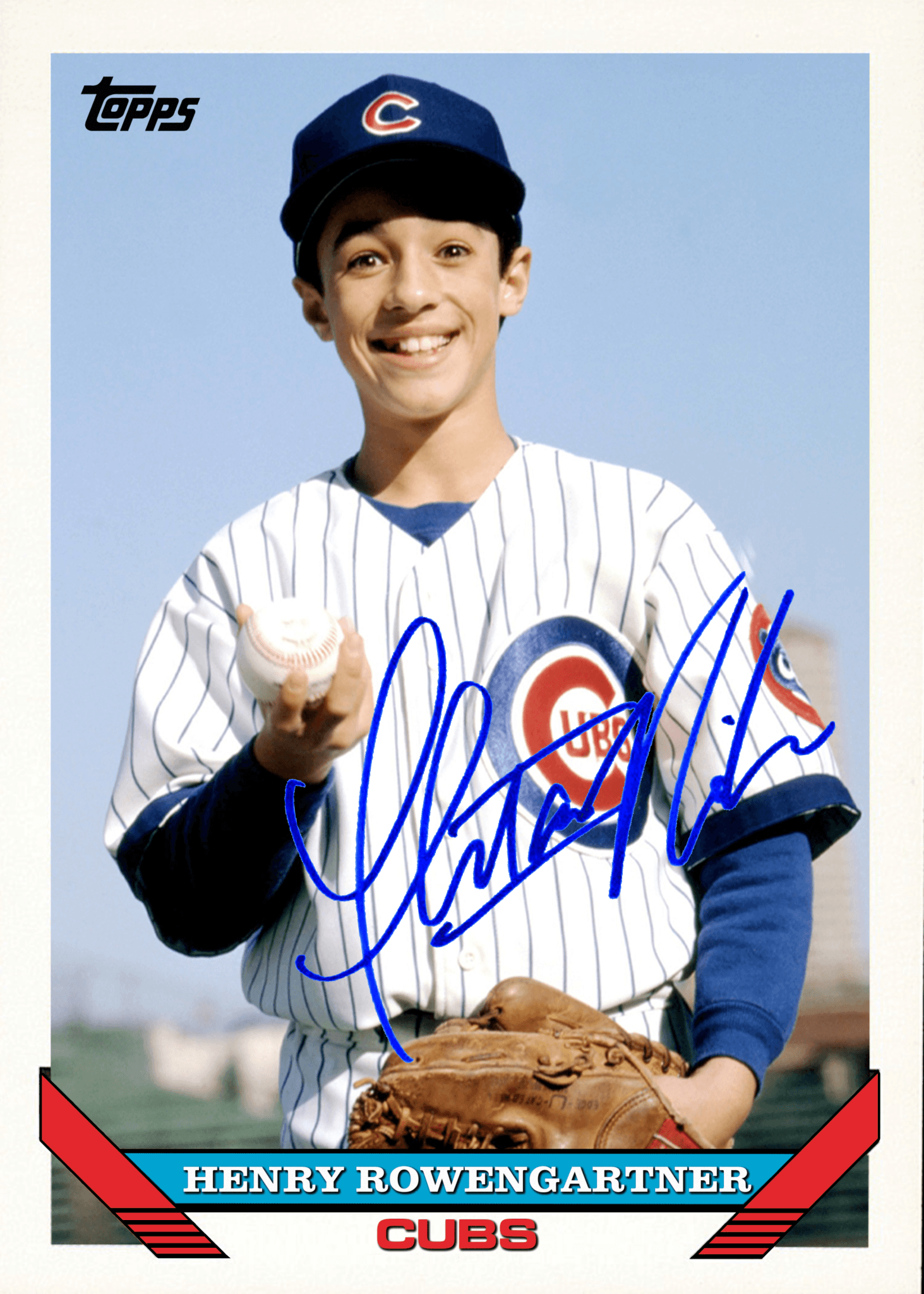 SIGNED! HENRY ROWENGARTNER BASEBALL CARD.