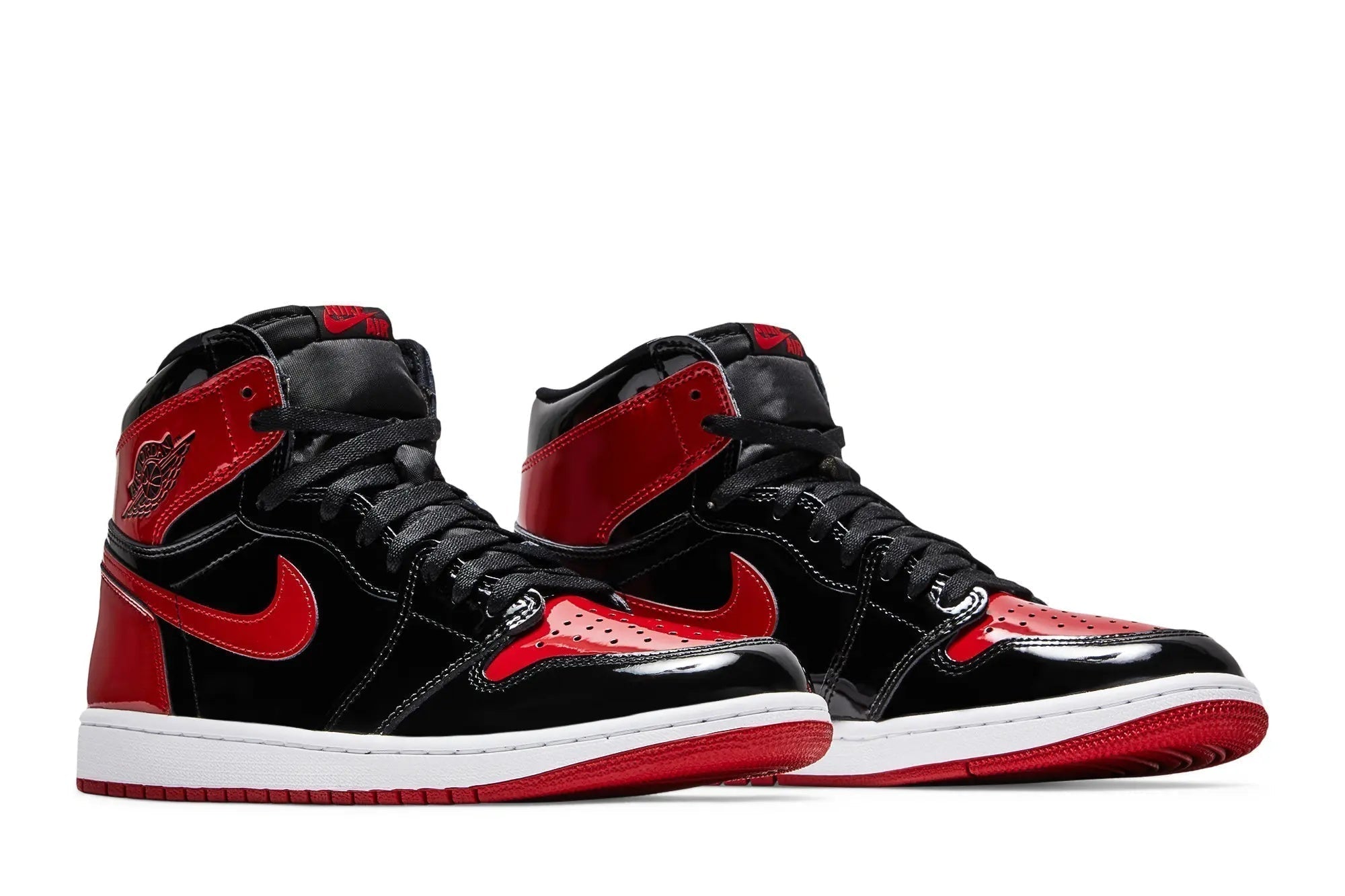 Jordan 1 Retro High OG Patent Bred - Black & Varsity Red