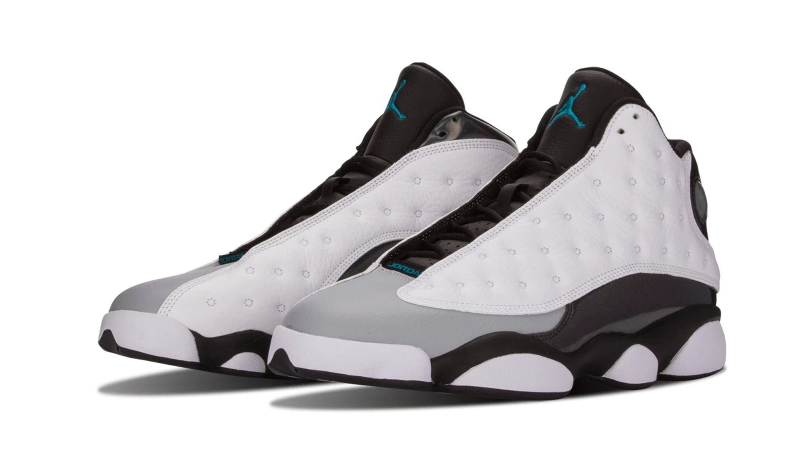 Air Jordan 13 Retro "Barons" - Classic White & Black with Iridescent Heel Paneling
