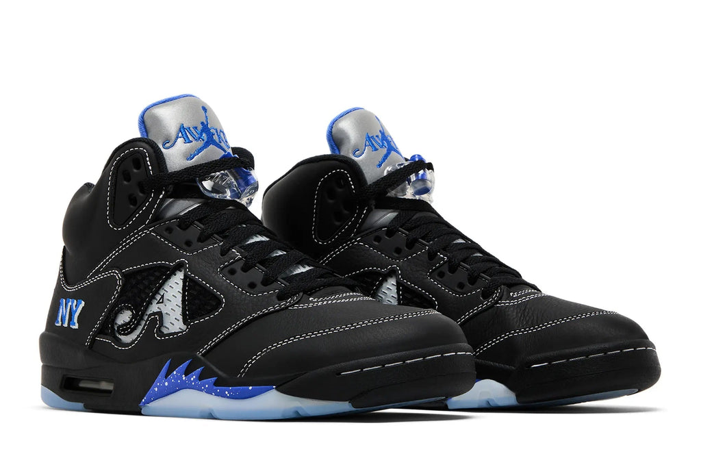 Awake NY x Air Jordan 5 Retro 'Boro' Black Racer Blue - Limited Collaboration Sneaker