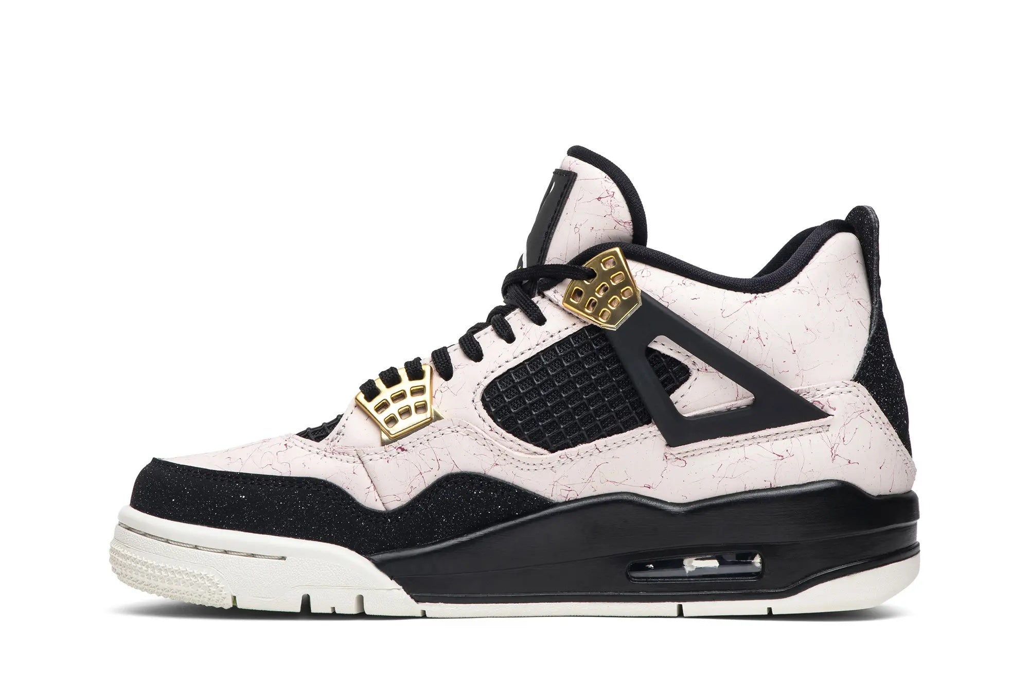 Women's Air Jordan 4 Retro 'Splatter' - Silt Red & Black Colorway