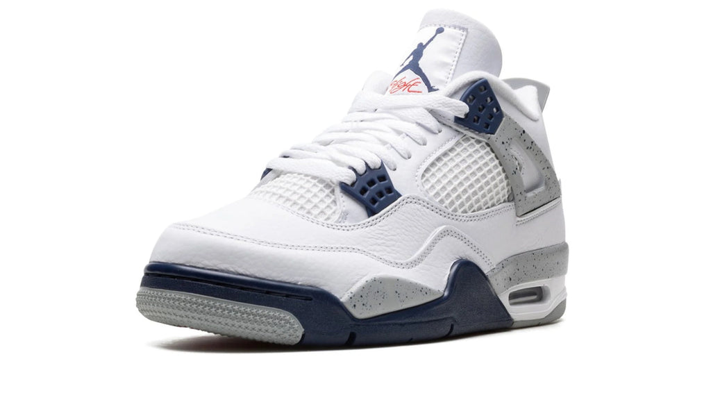 Air Jordan 4 Retro "Midnight Navy" - Classic White Cement Inspired Design