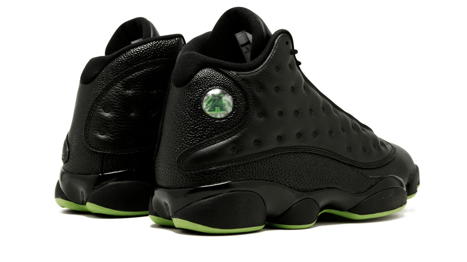 Air Jordan 13 Retro Altitude 2017 - Original All-Leather Black & Green
