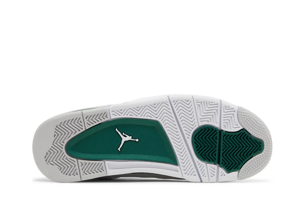 Air Jordan 4 Retro 'Oxidized Green' - Classic White Leather with Green Accents