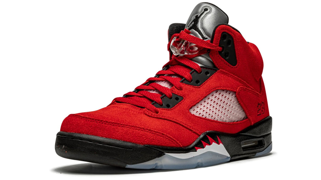 Air Jordan 5 Retro 'Raging Bull 2021' - Iconic Red Suede Sneaker