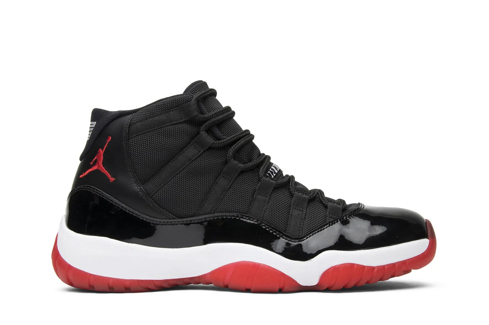 Air Jordan 11 Retro 'Bred' 2012 - Black Patent Leather Basketball Sneaker