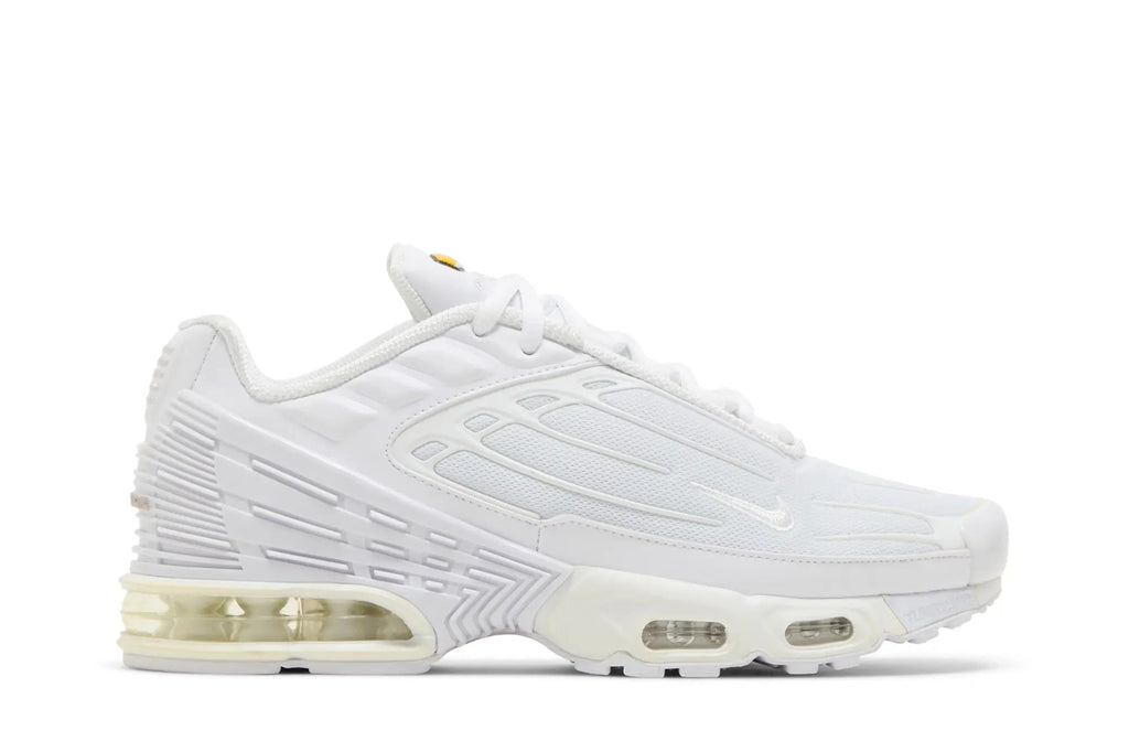 Air Max Plus 3 Triple White - Classic Retro Runner with Max Air Cushioning