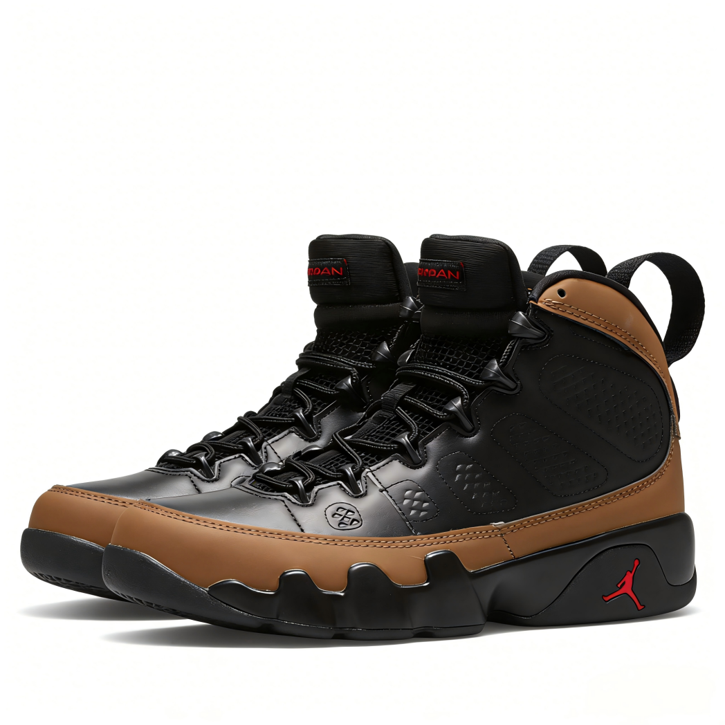 Air Jordan 9 Retro Boot NRG Black Gum - Iconic Basketball Heritage with Water-Resistant Design