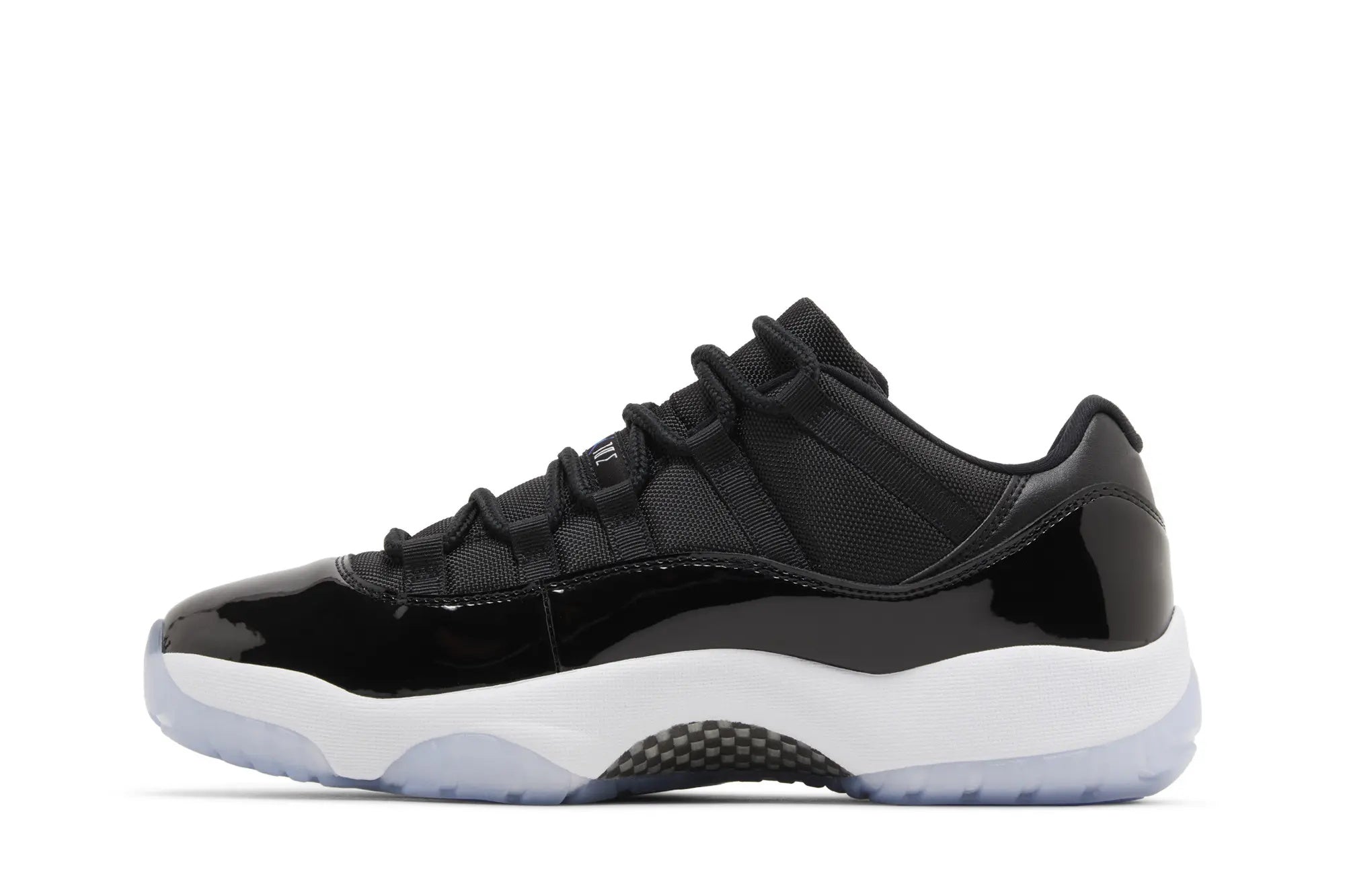 Jordan 11 Retro Low 'Space Jam' - Black Patent Leather Sneakers with Air Cushioning