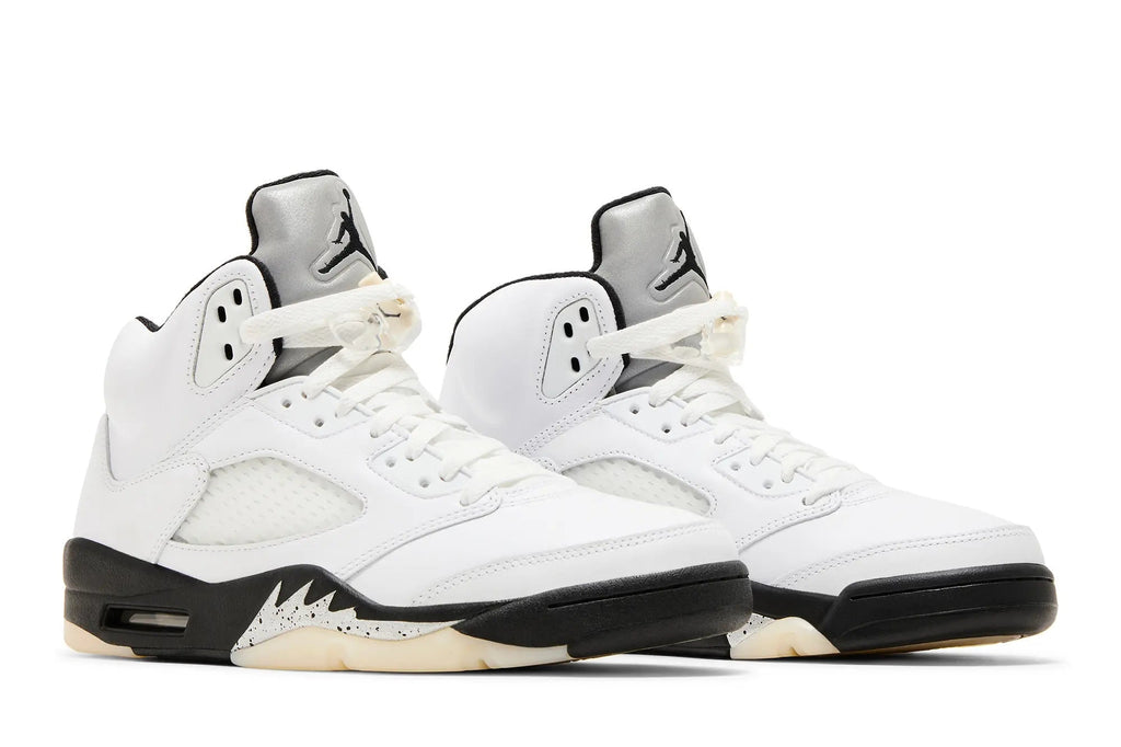 Jordan 5 Retro 'White Black' - Reverse Metallic Colorway